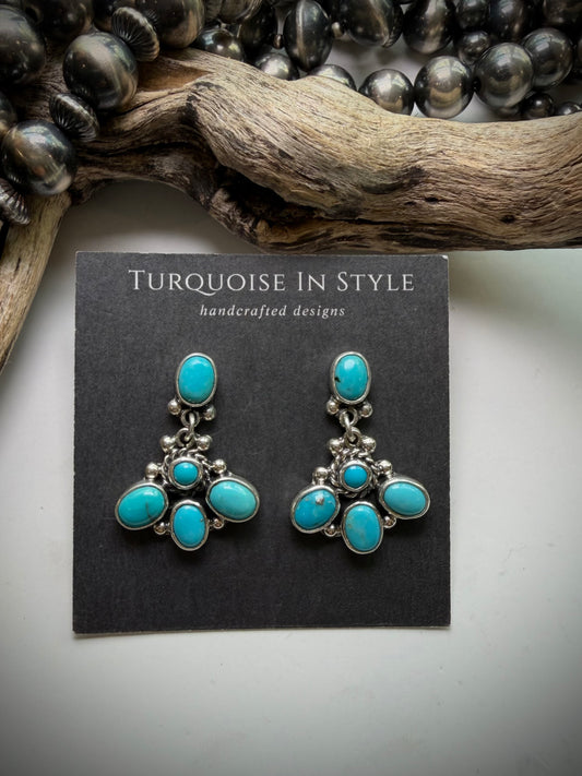 Federico Turquoise Dangle Earrings #1