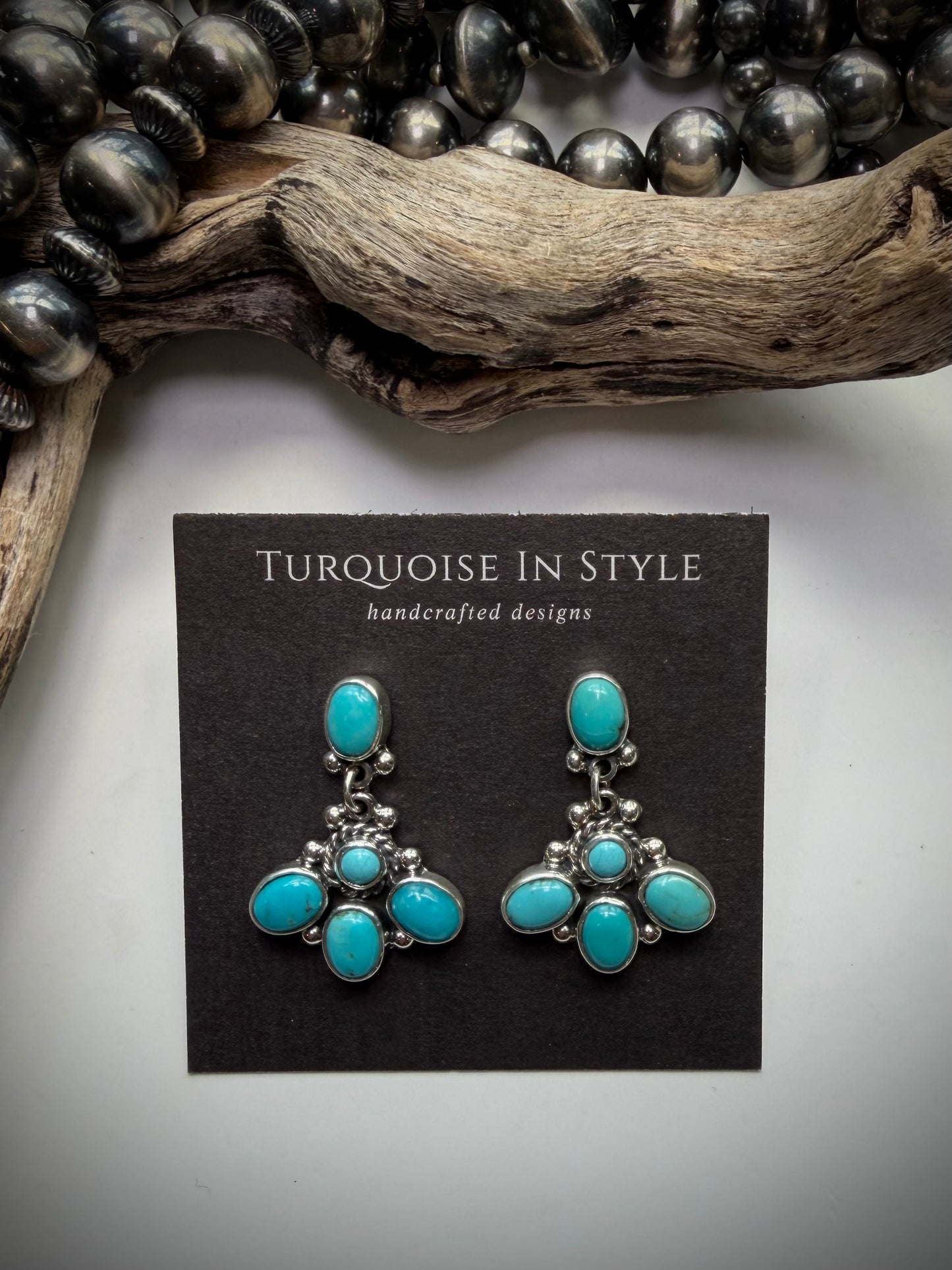 Federico Turquoise Dangle Earrings #2
