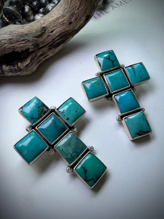 Federico Turquoise Cross Pendants