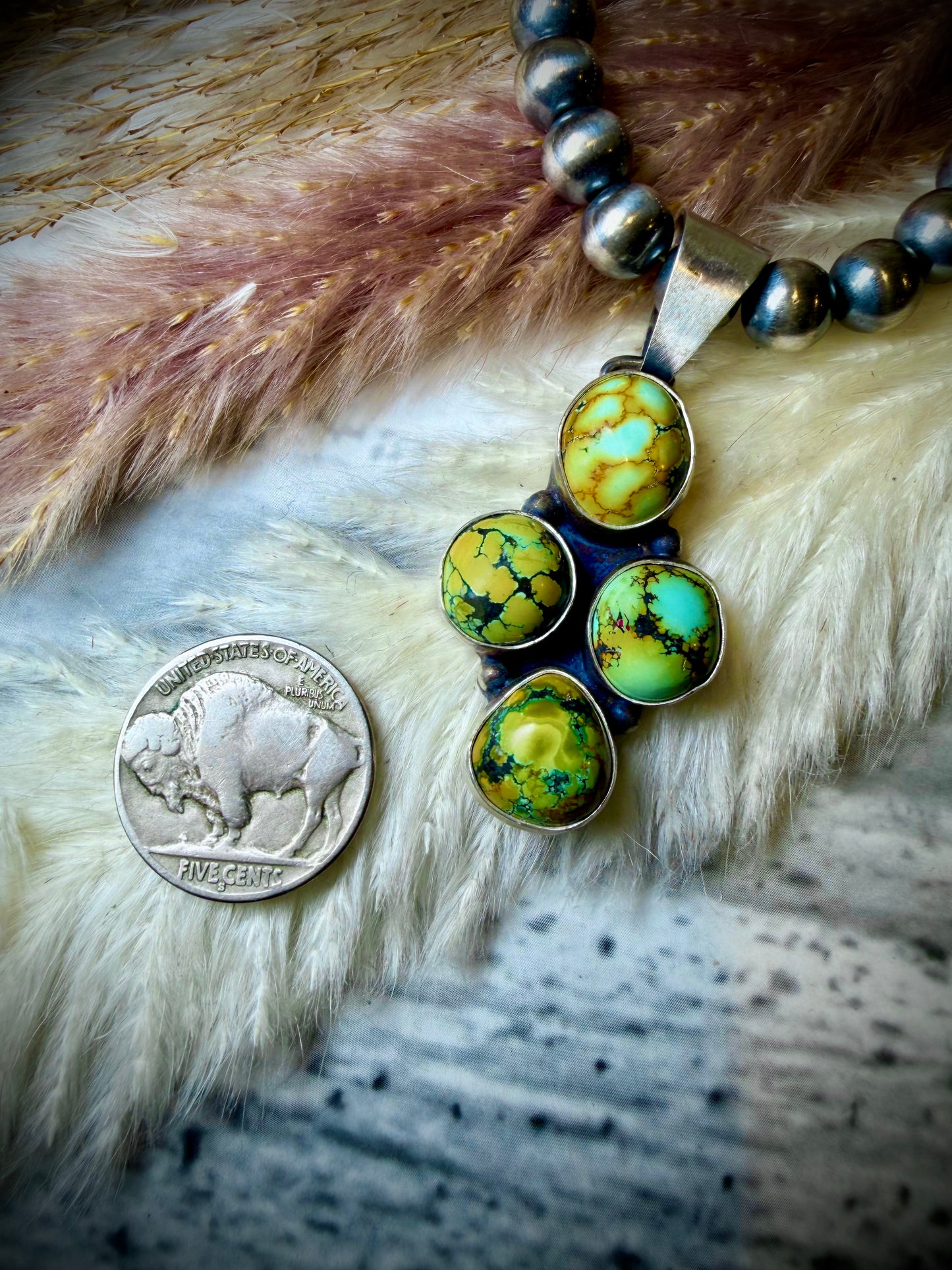 Four Stone Blue Moon Pendant