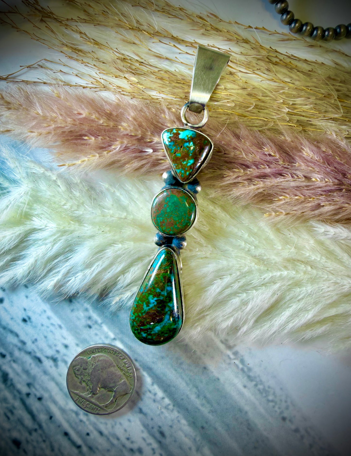 Ella Peter Three Stone Drop Pendant