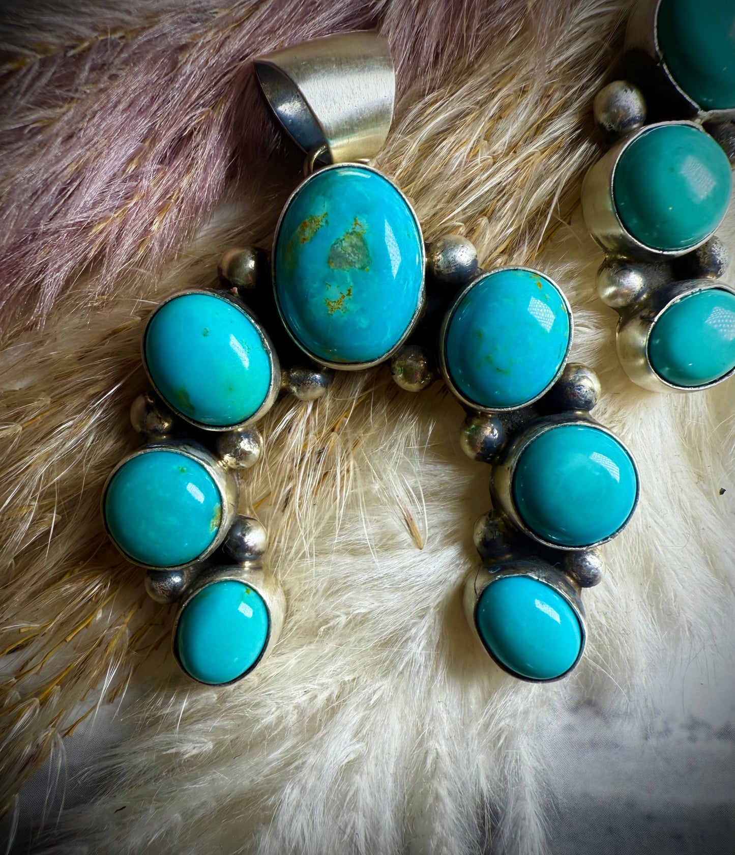 Augustine Largo Kingman Turquoise Naja Pendant