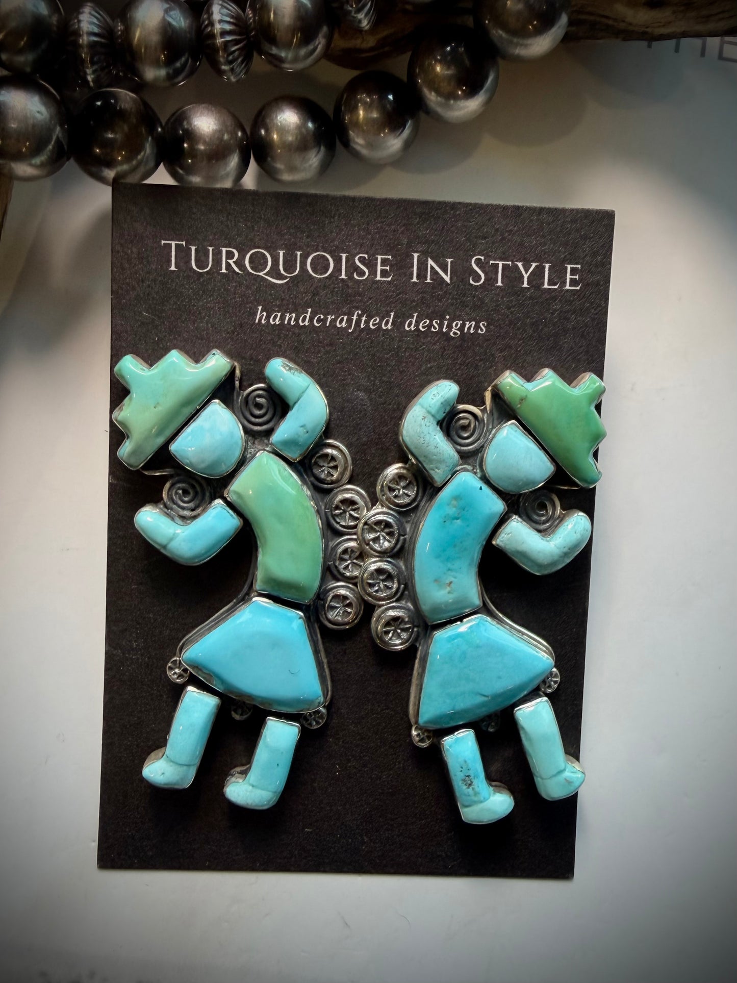 Federico Sleeping Beauty Turquoise Dancer Earrings