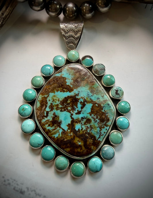Federico Massive Royston Turquoise Pendant