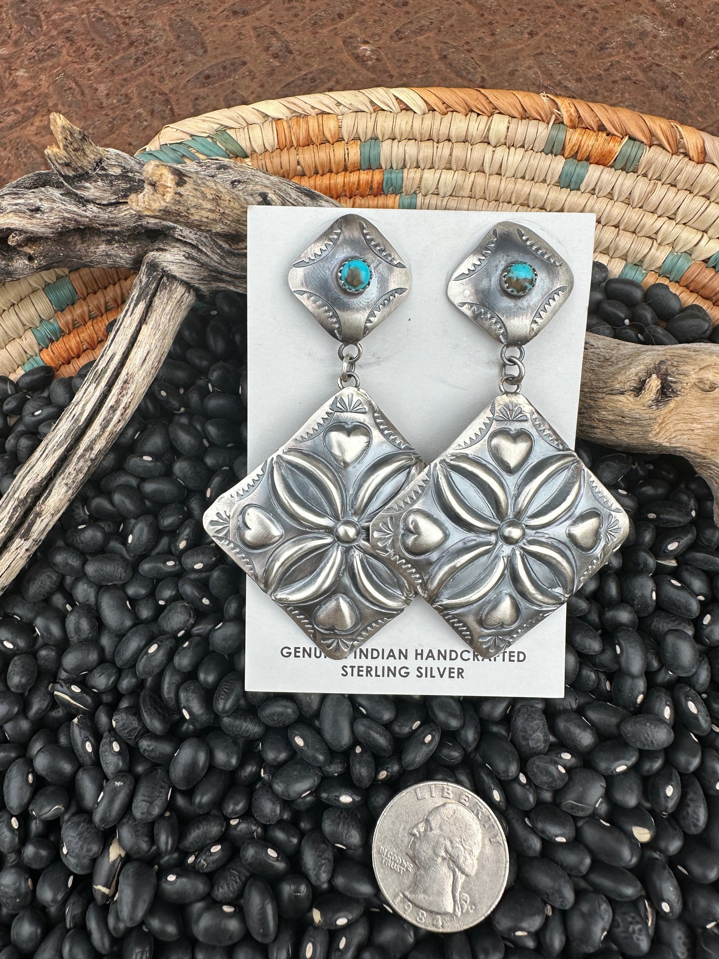 Rouge Concho Earrings
