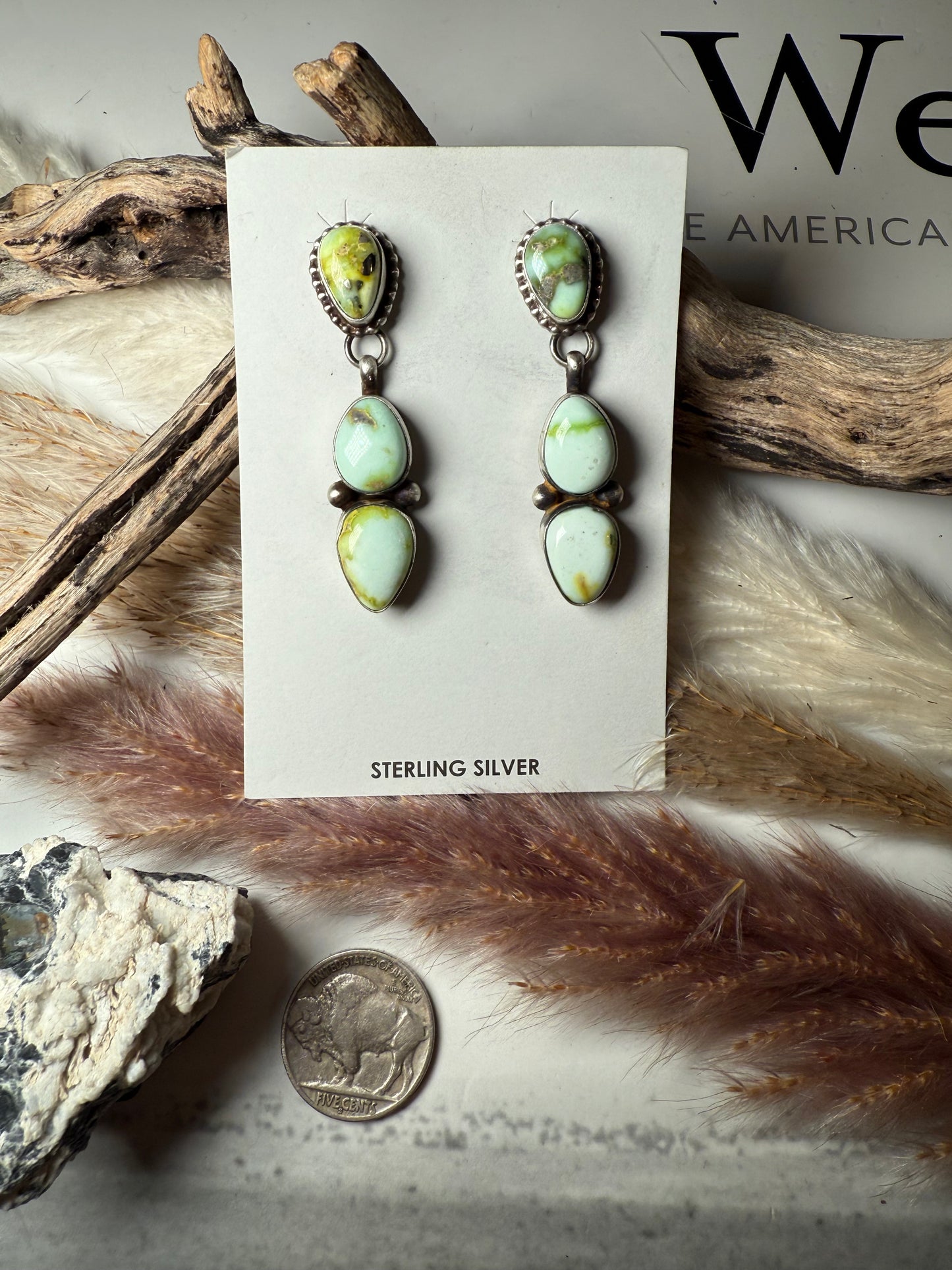 John Skeets Palomino Stud Dangles