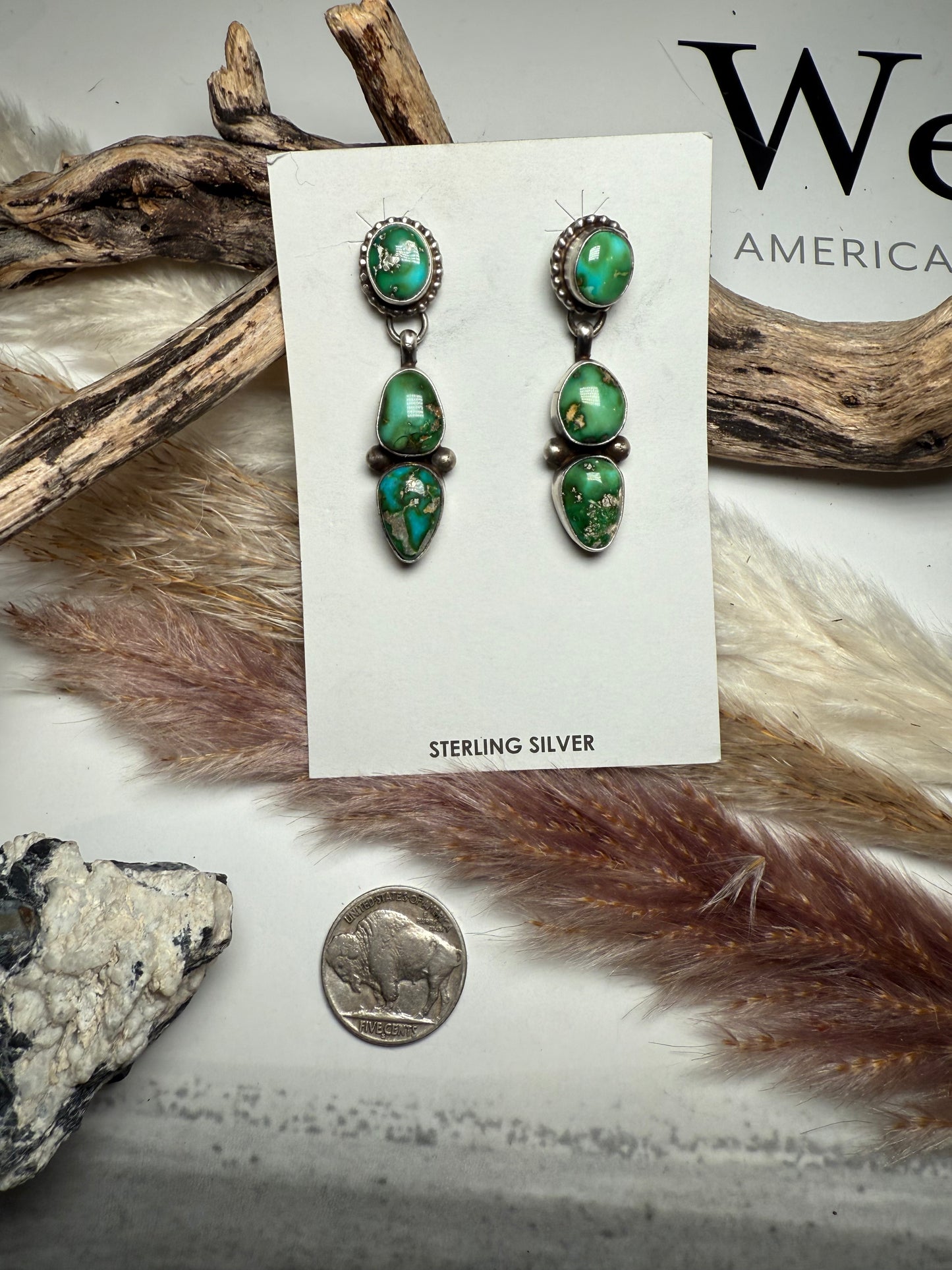 John Skeets Sonoran Gold Stud Dangles