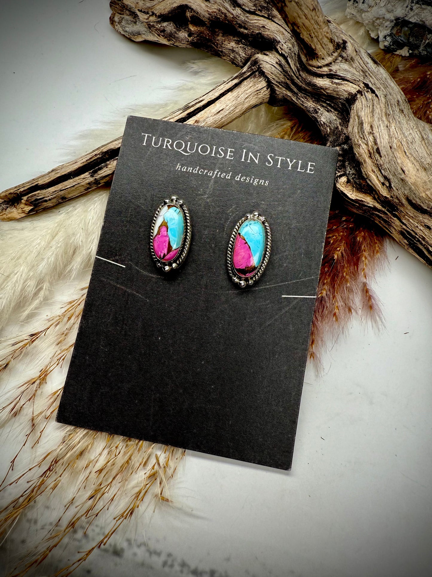 Cotton Candy Studs