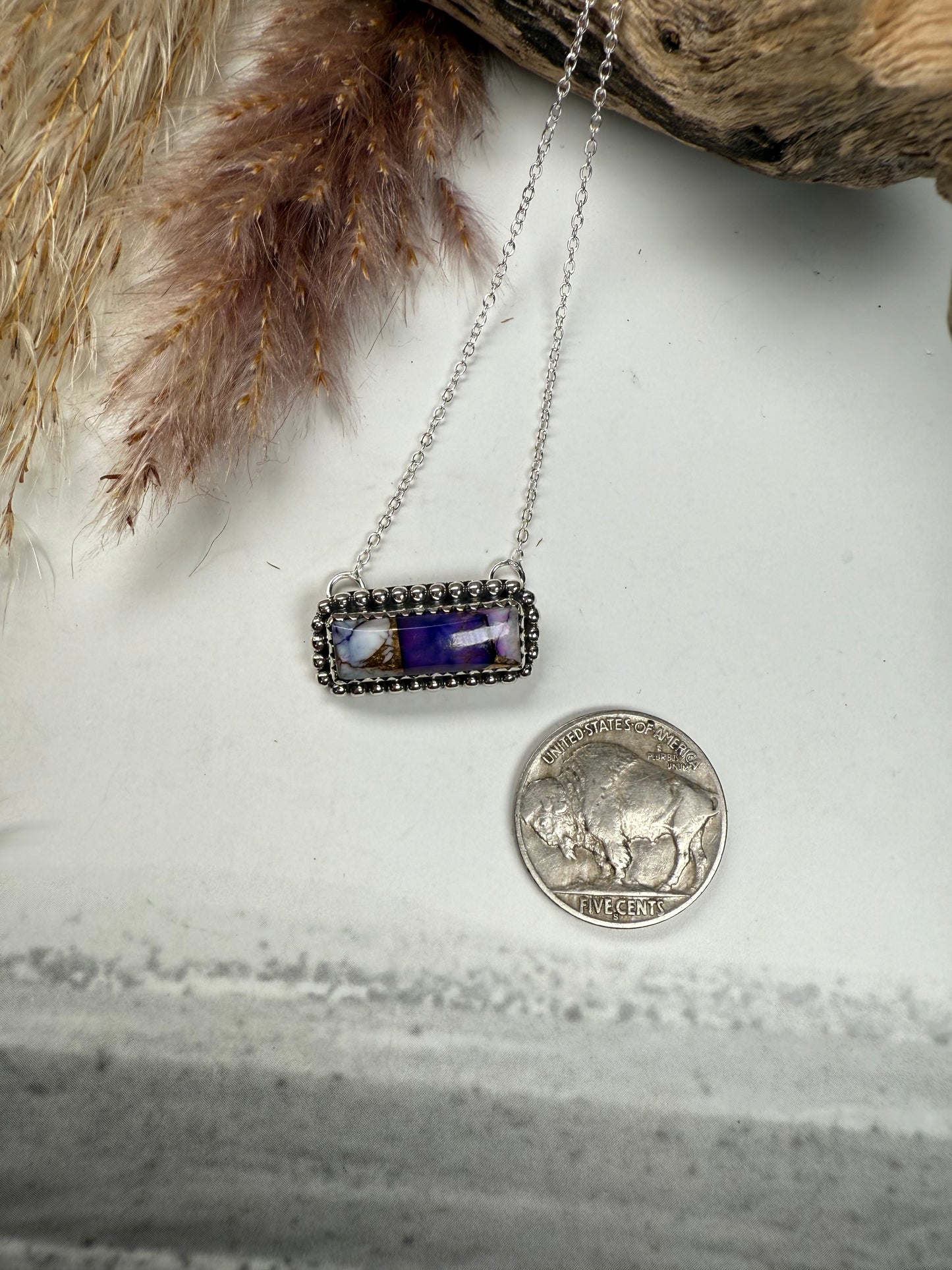 Violet Rose Necklace