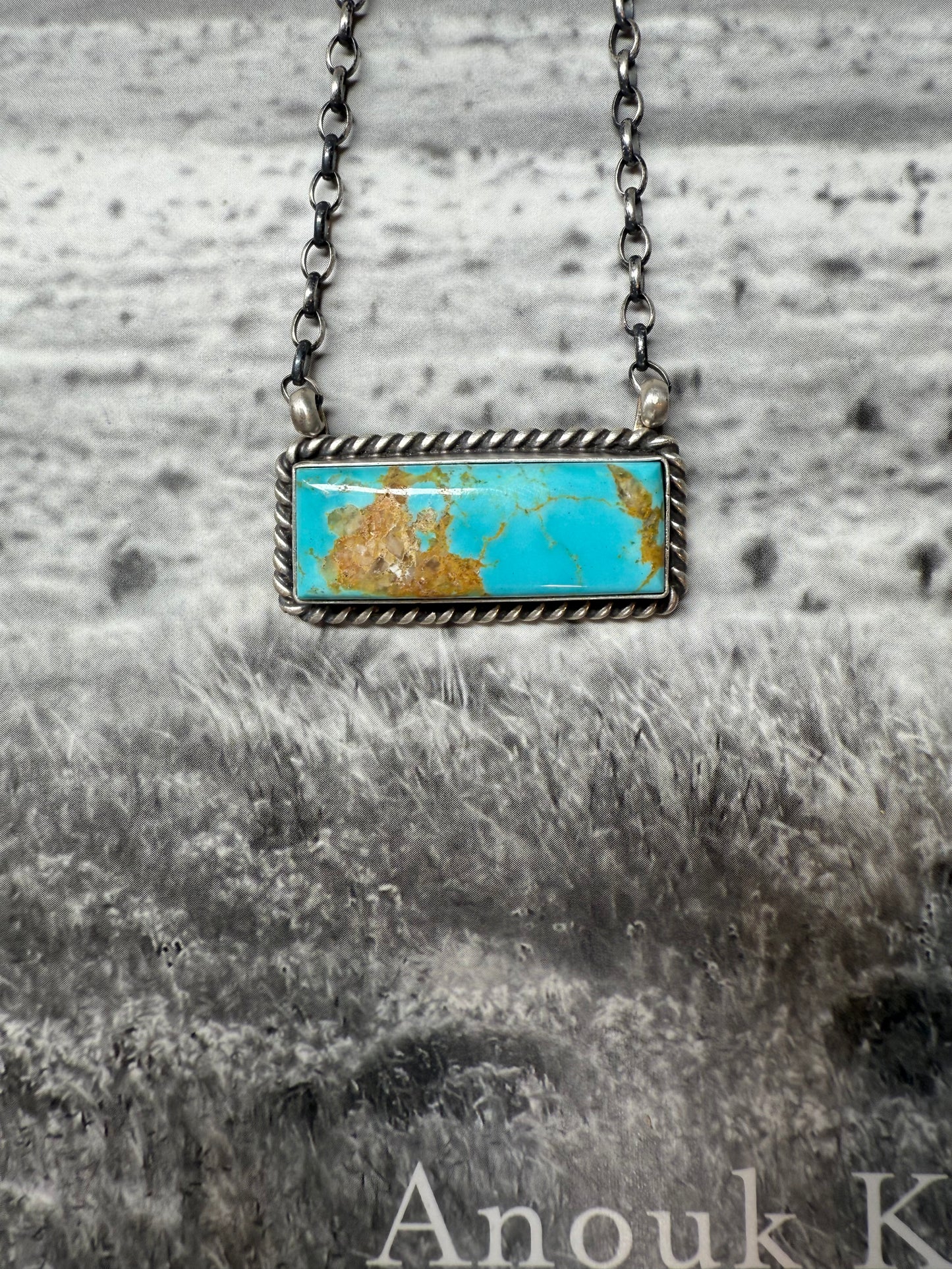 Johnny Dixon Kingman bar Necklace