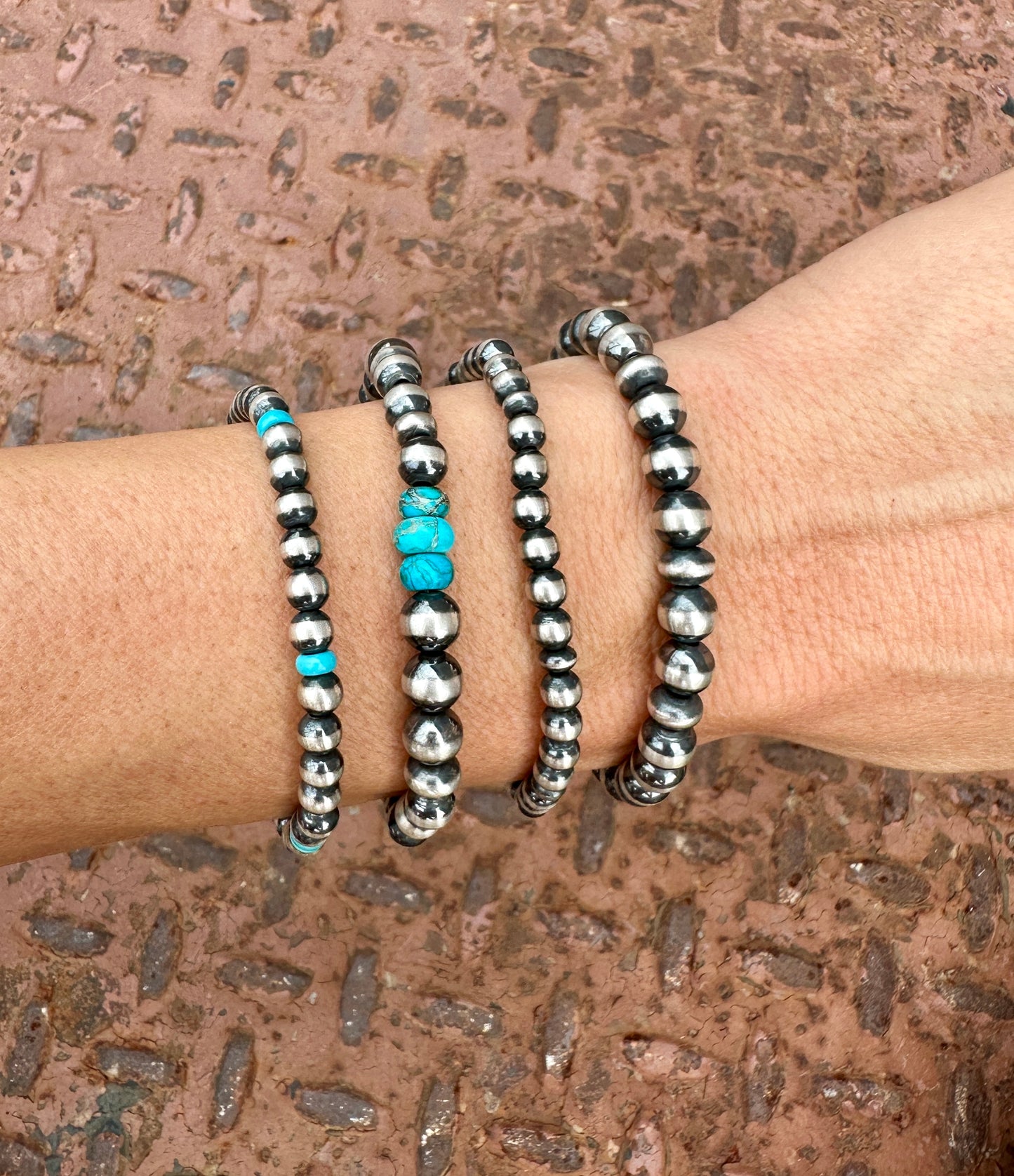 Navajo Pearl Stretch Bracelets