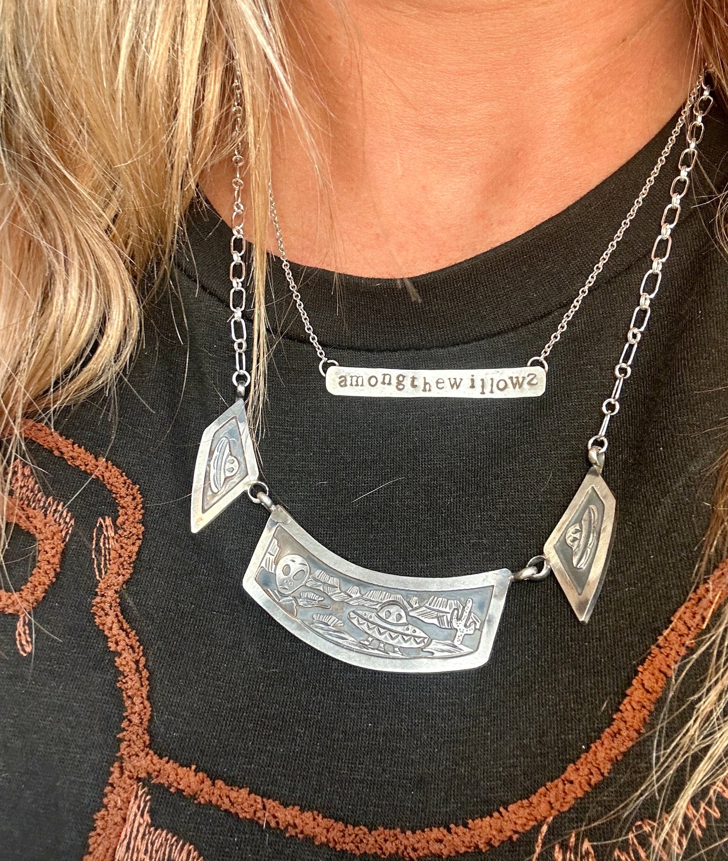 Jeremy Delgarito Alien Necklace