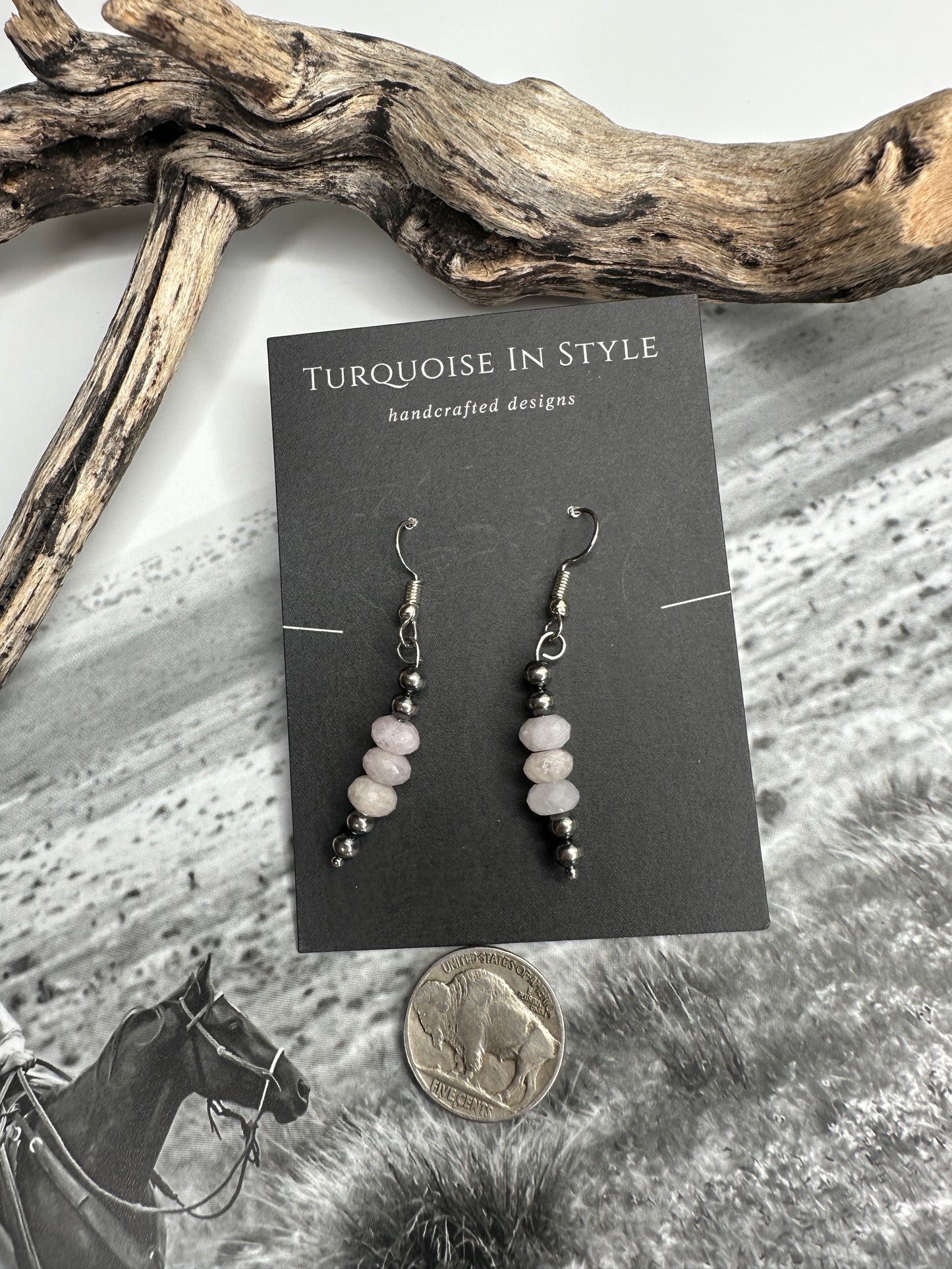 Pink Shell Earrings