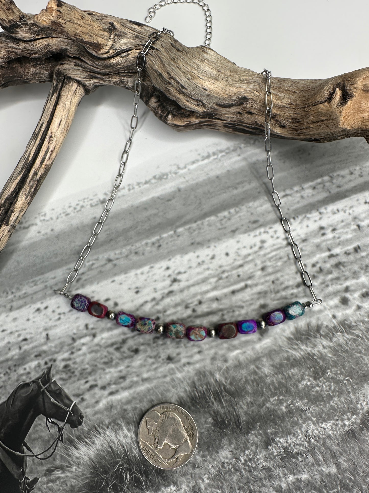 Vibrant Purple Mojave Necklace