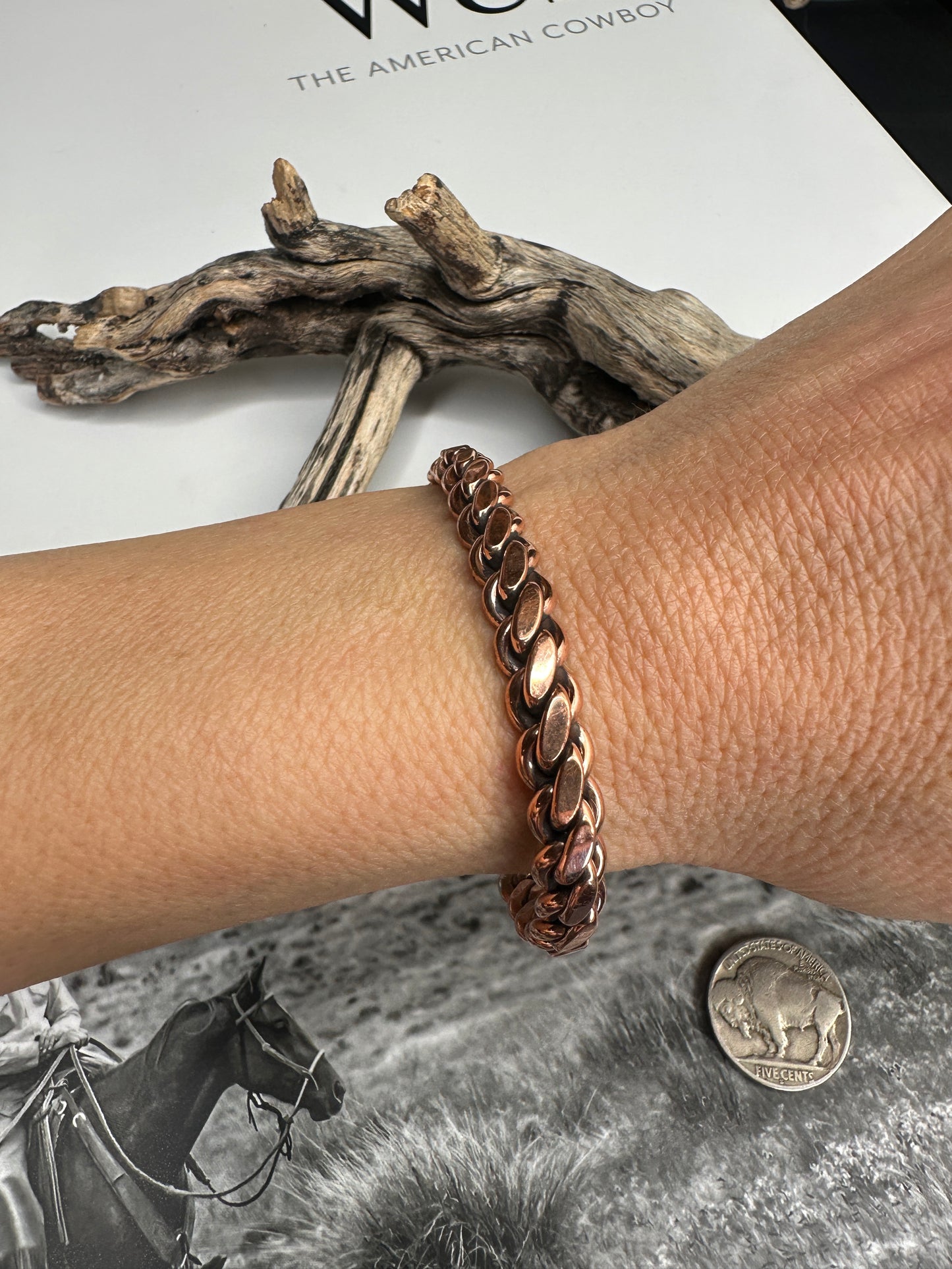 Elaine Tahe Copper Cuff