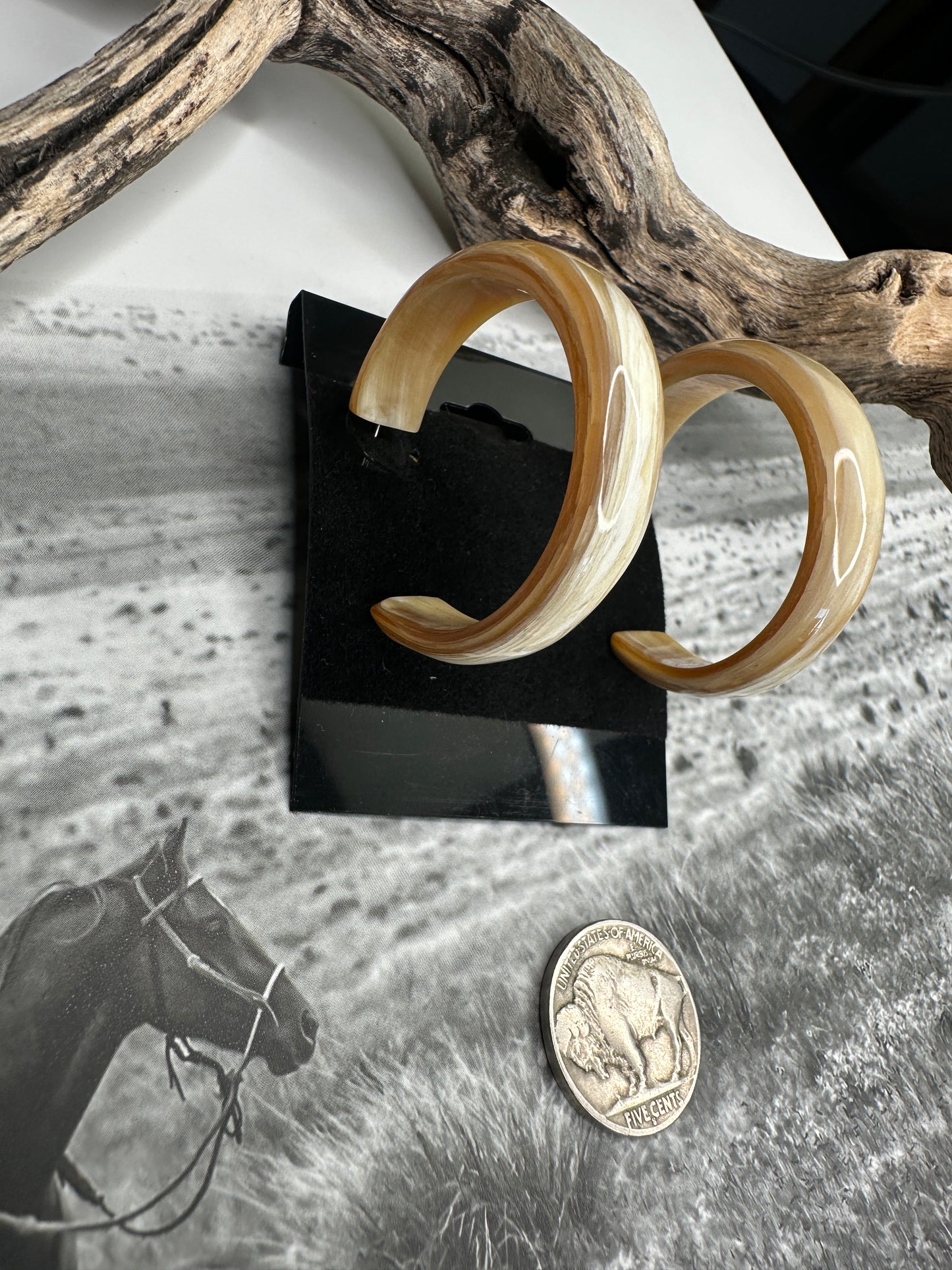 Longhorn Hoop Earrings