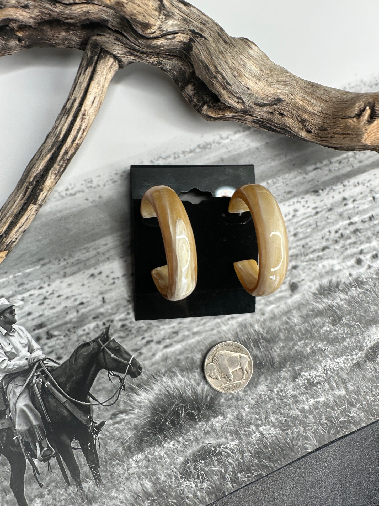 Longhorn Hoop Earrings
