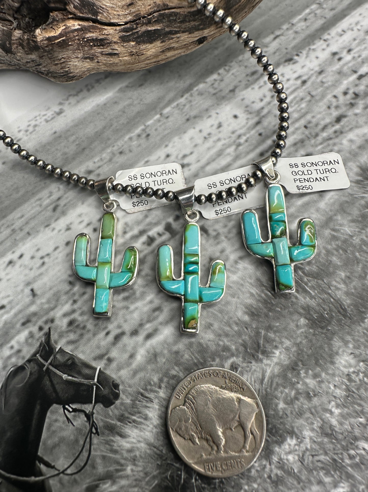 Allen Tolino Sonoran Cactus Pendants