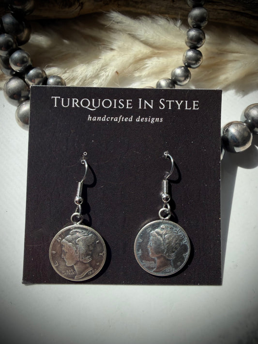 Mercury Dime Earrings