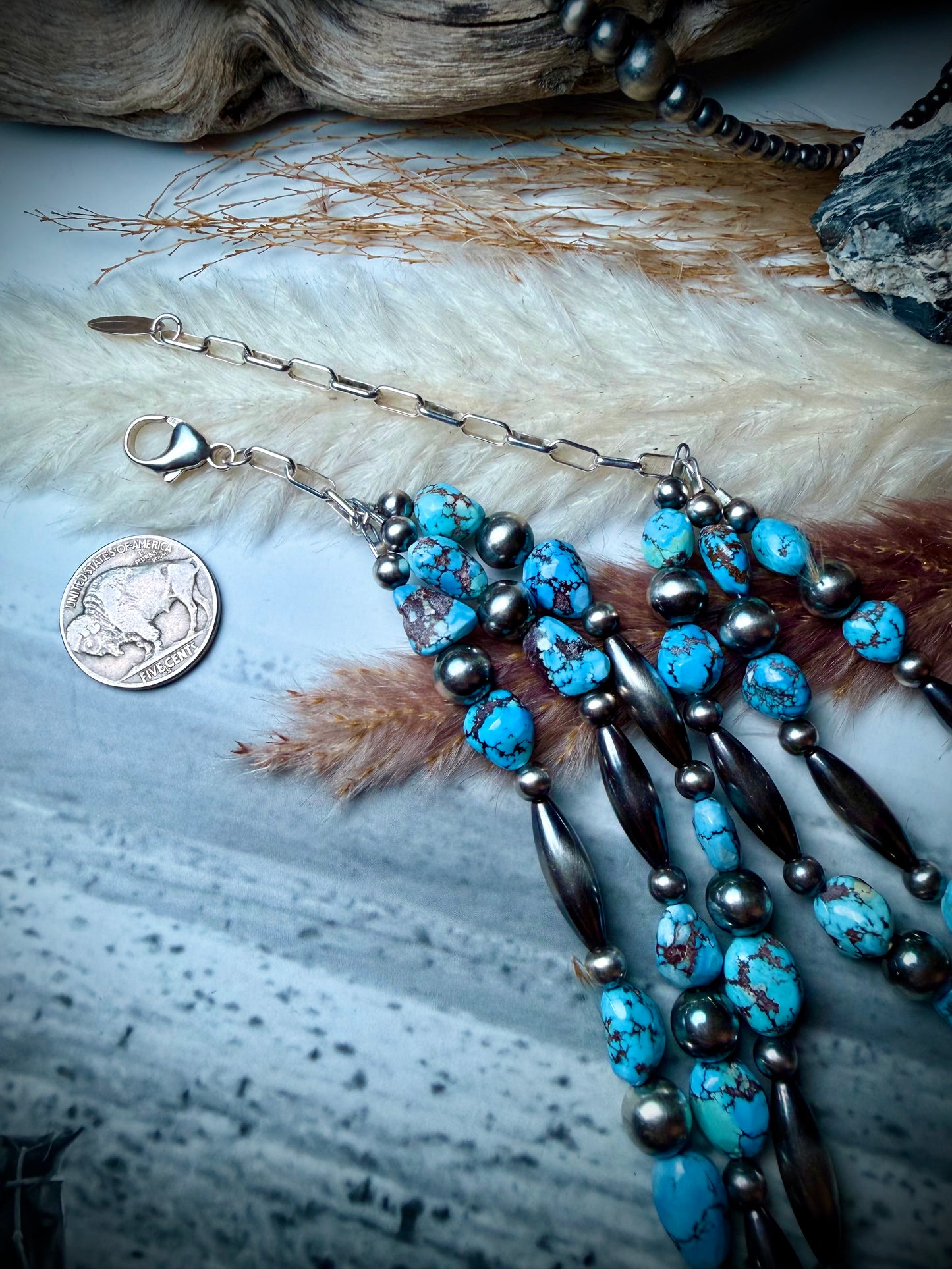 Megan’s Vaulted Golden Hills Triple Strand Choker