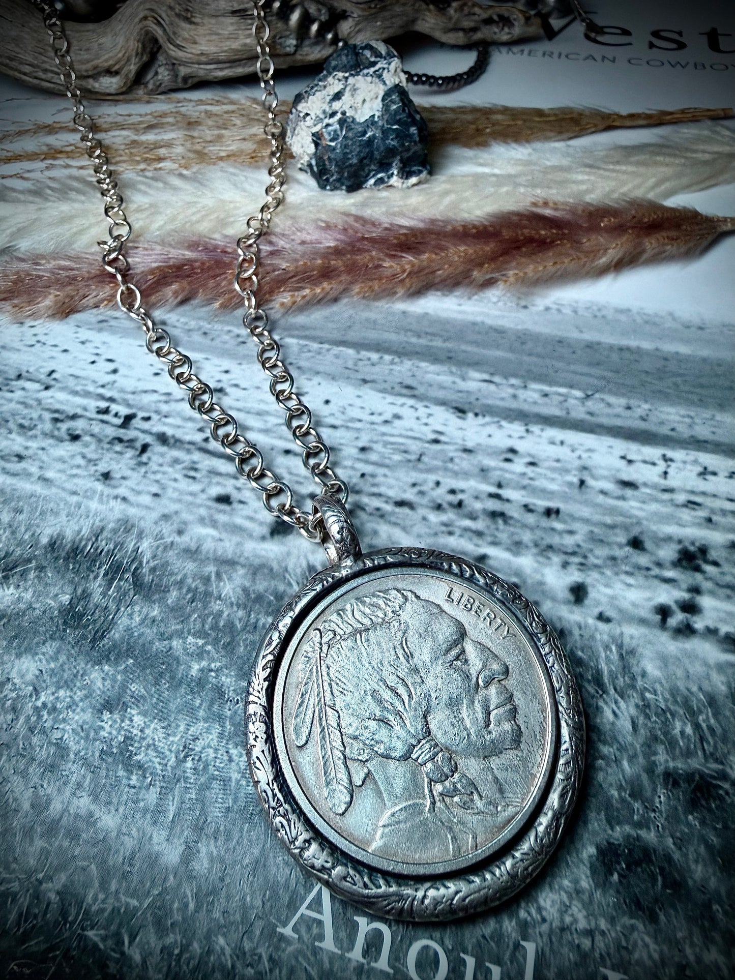 Buffalo Coin Pendant Necklace