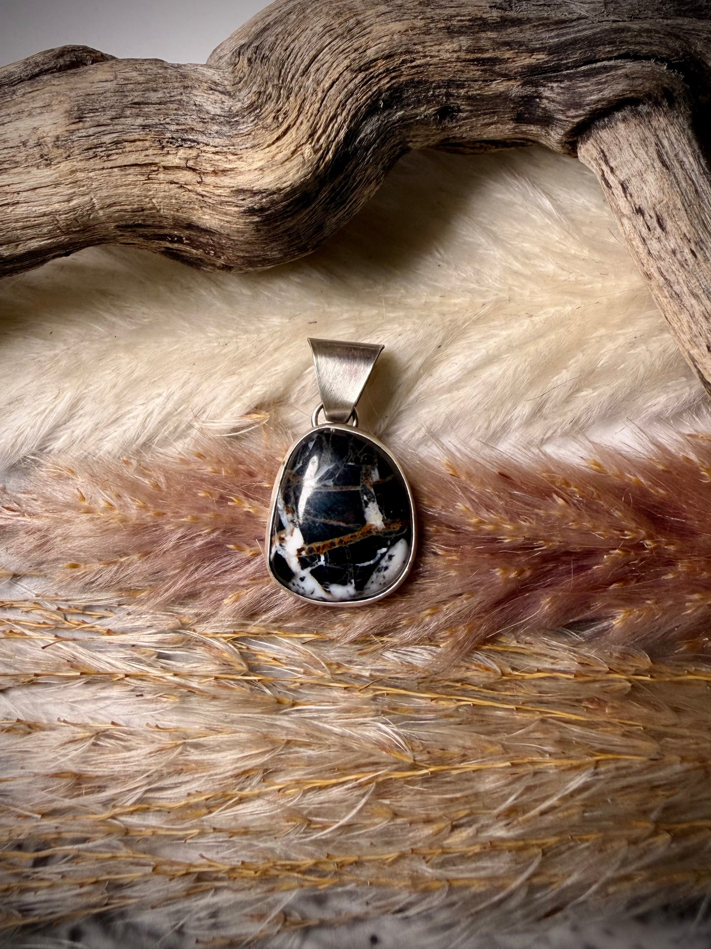 Dainty White Buffalo Pendant