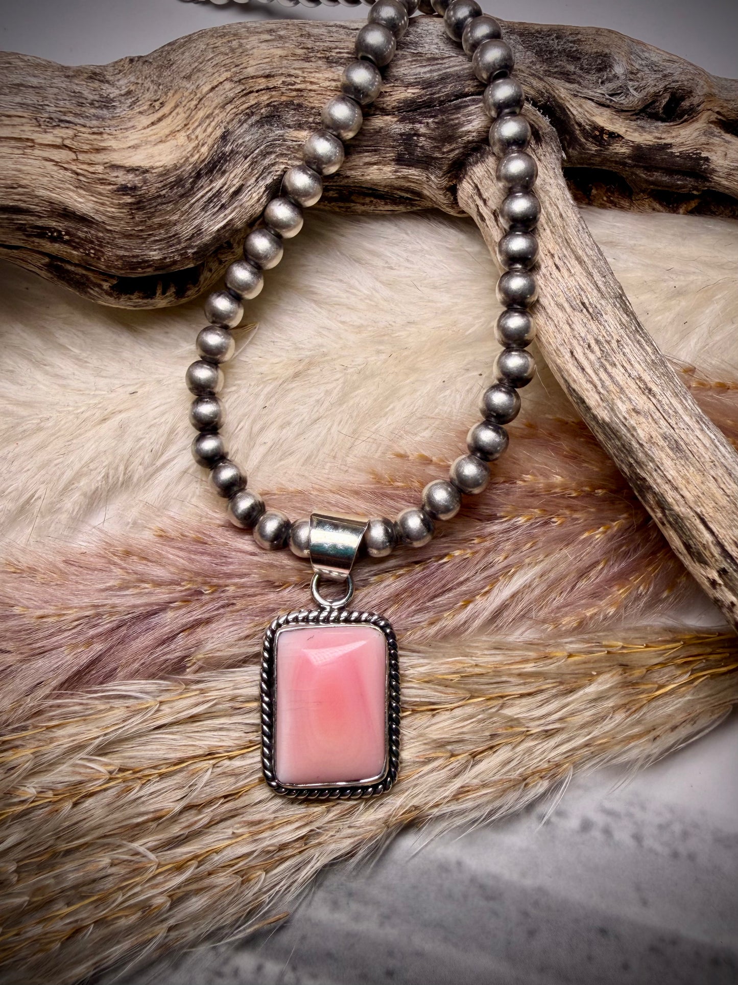 Dainty Pink Conch Pendant