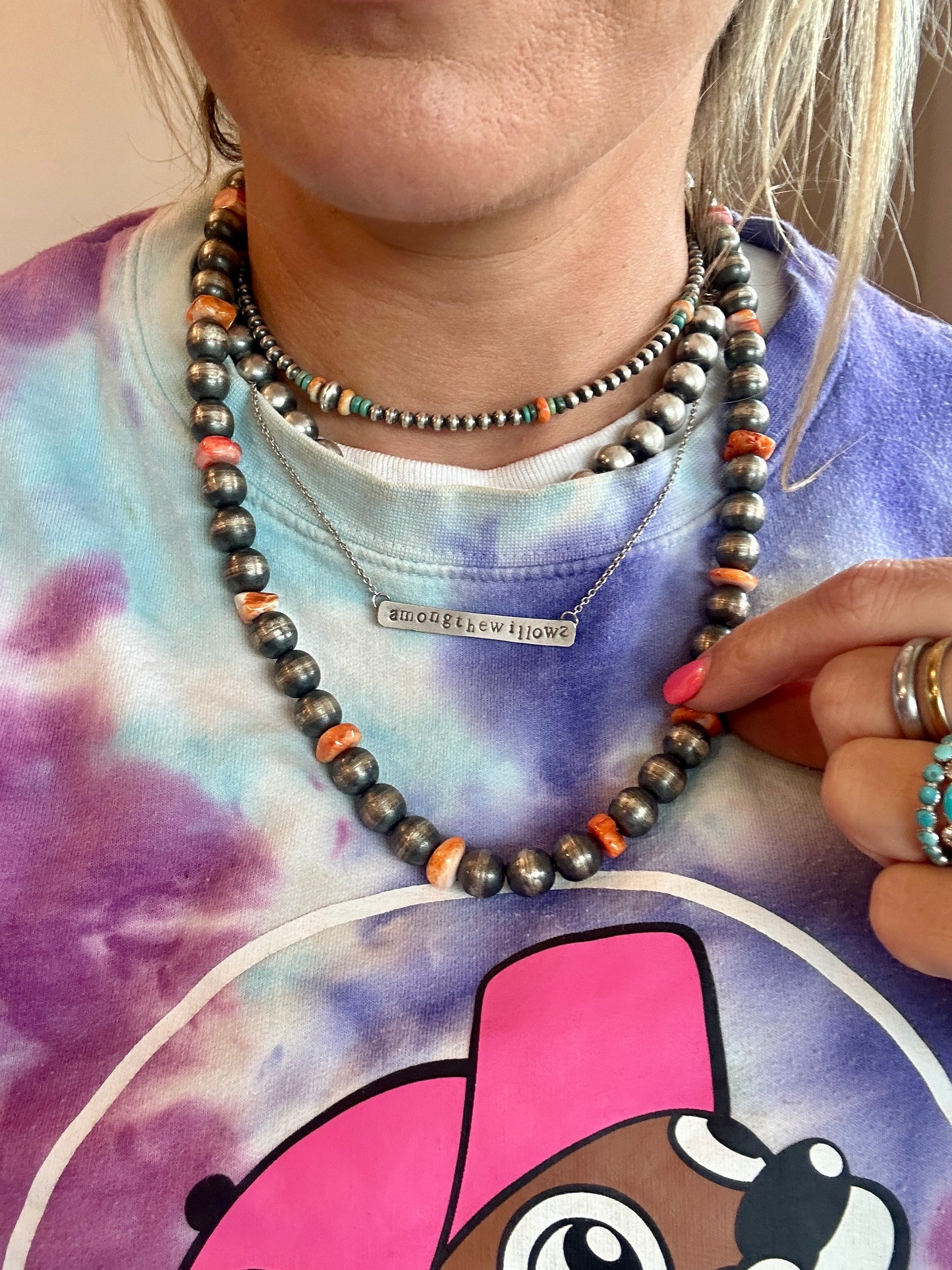Handmade 22" Pearl Necklace