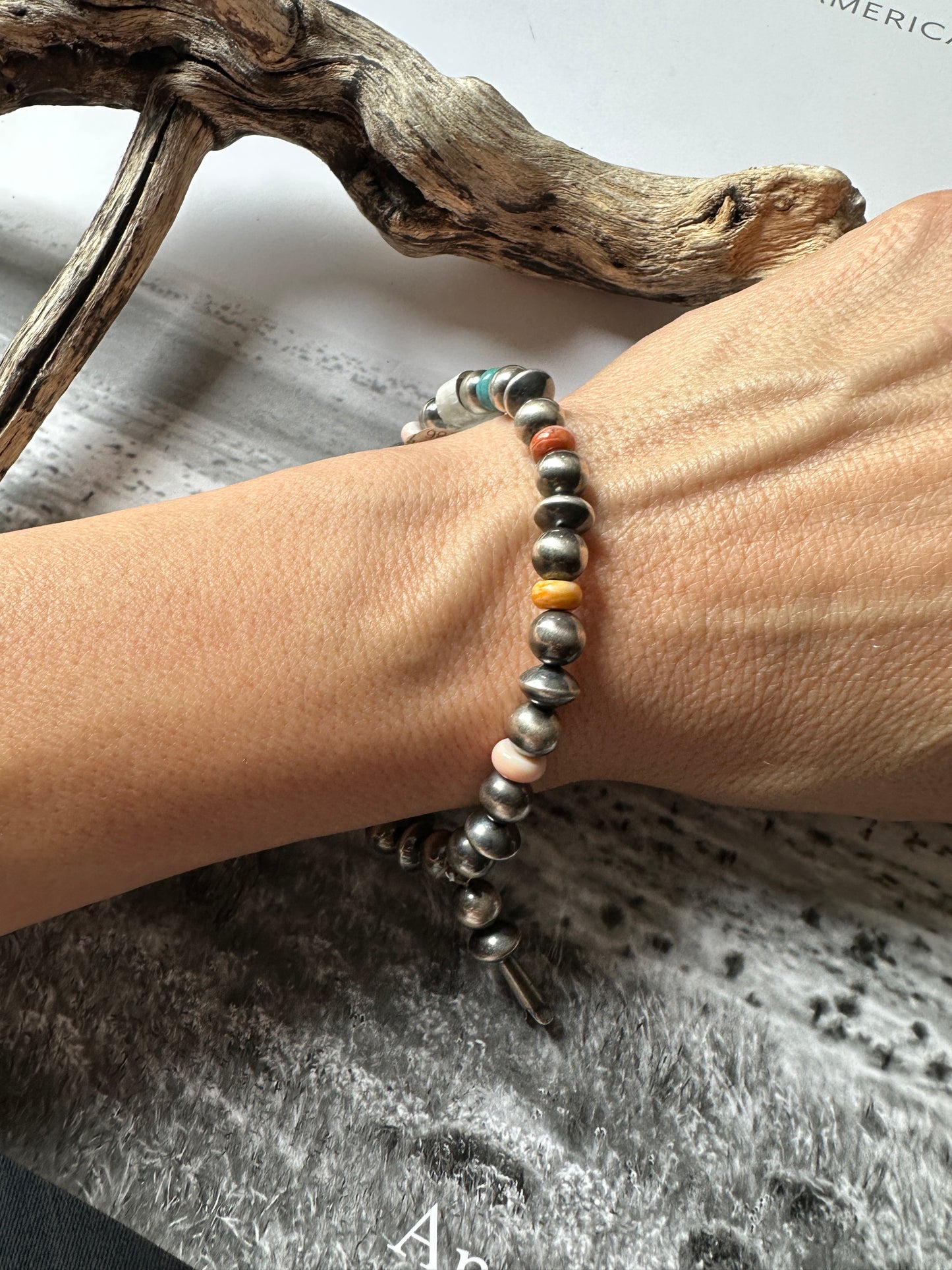 Multi-Stone Stretch Bracelet