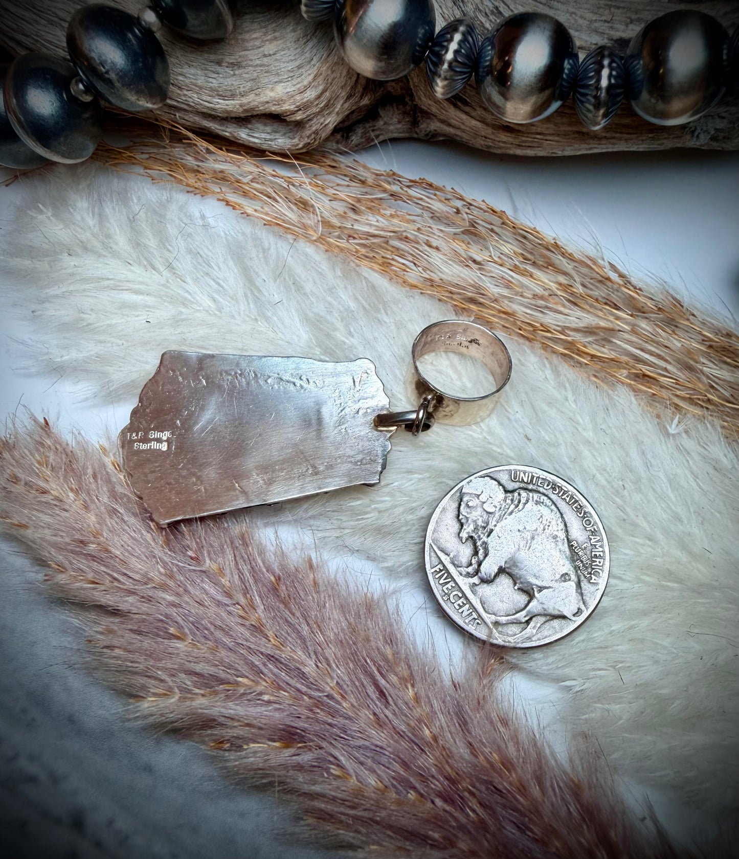 TR Singer Red Coral Pendant