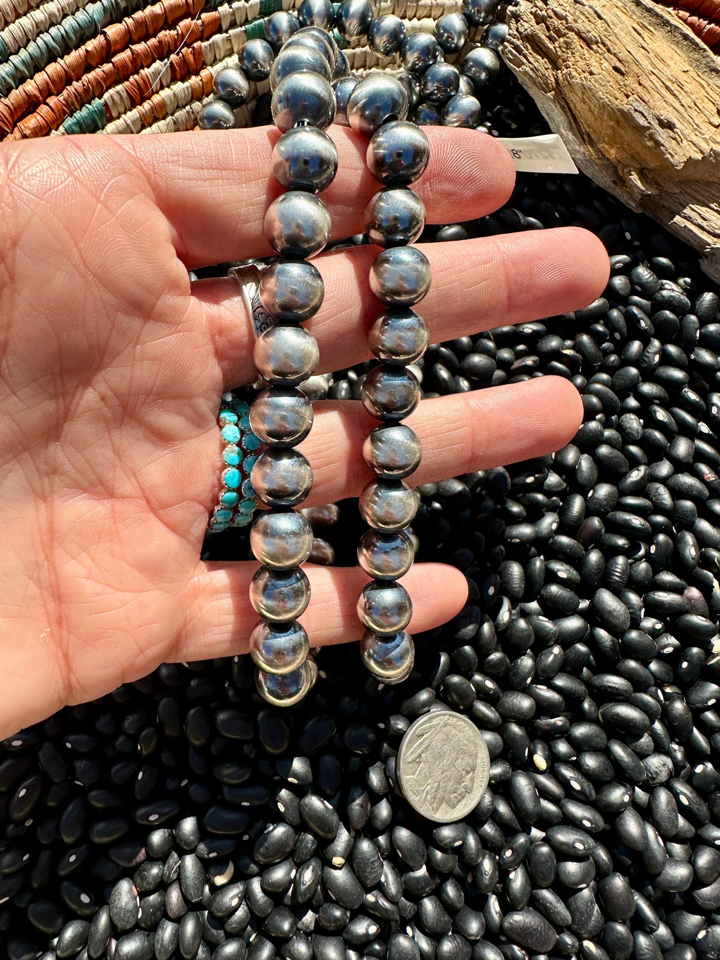 14" 10mm Sterling Pearl Necklace