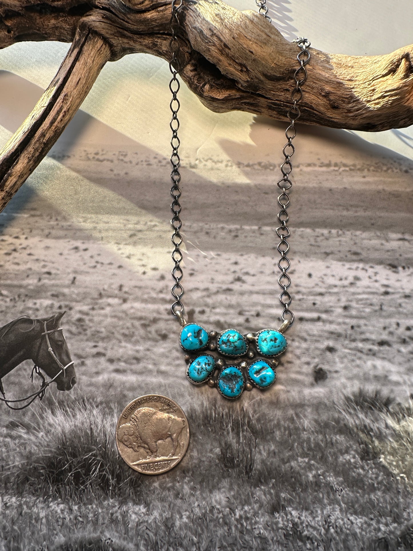 Nugget Cluster Necklace
