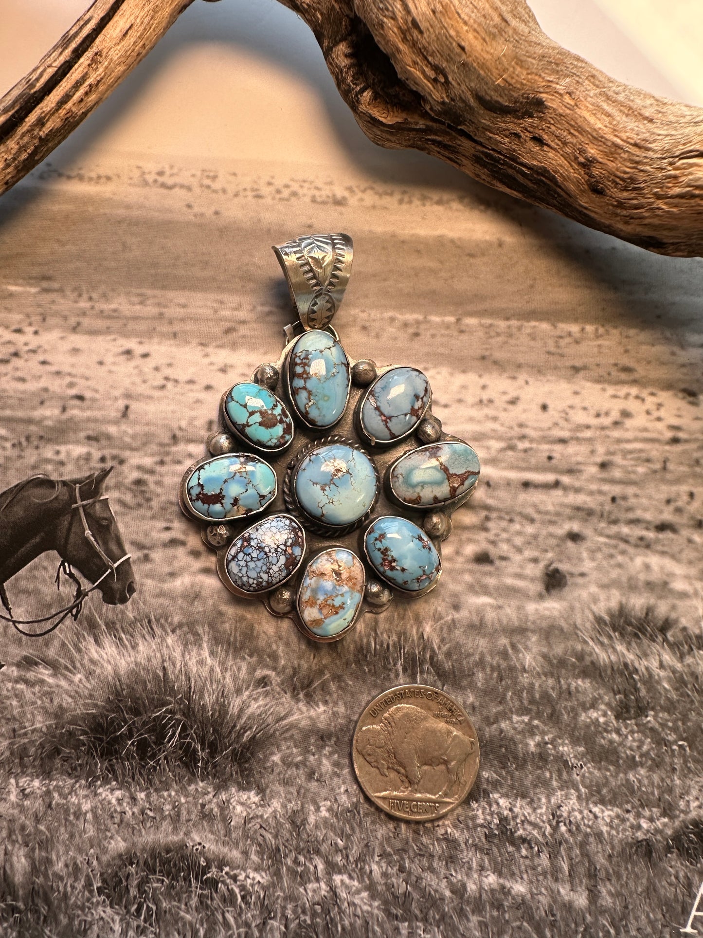 Golden Hills Cluster Pendant