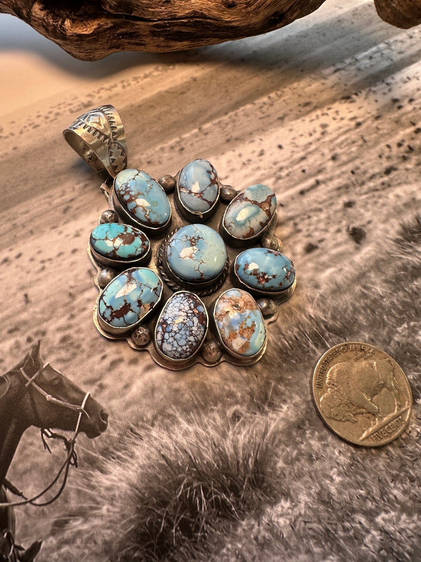 Golden Hills Cluster Pendant