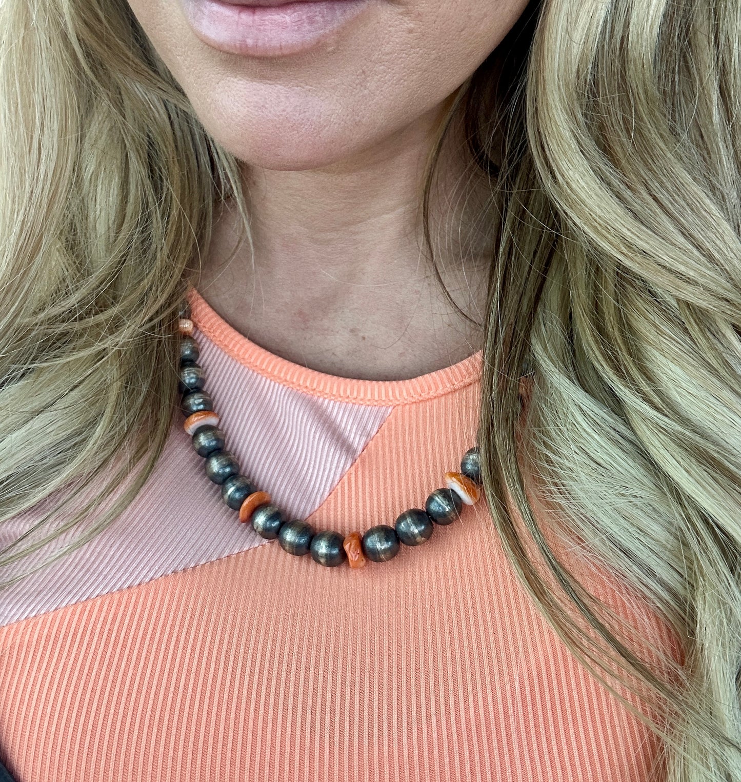 Handmade 22" Pearl Necklace