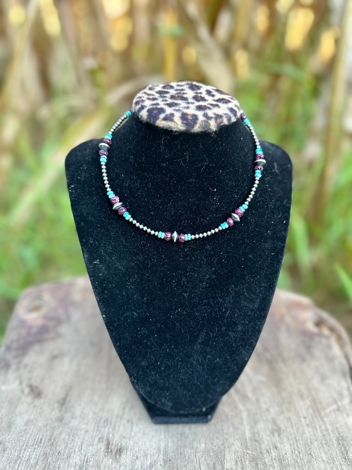 Purple Spiny & Turquoise Choker