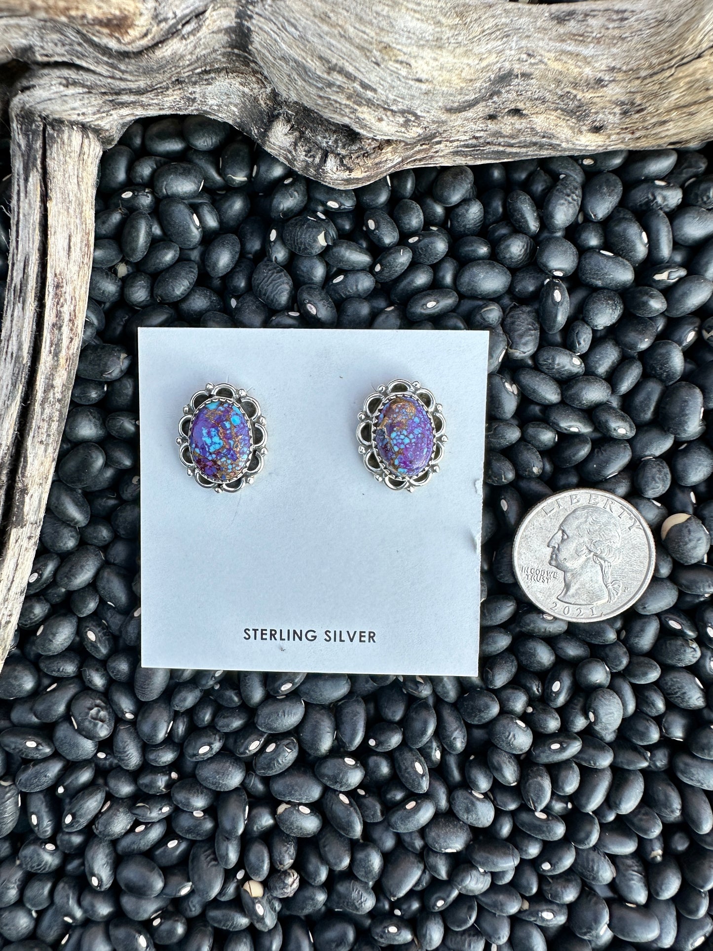 Purple Mojave Studs