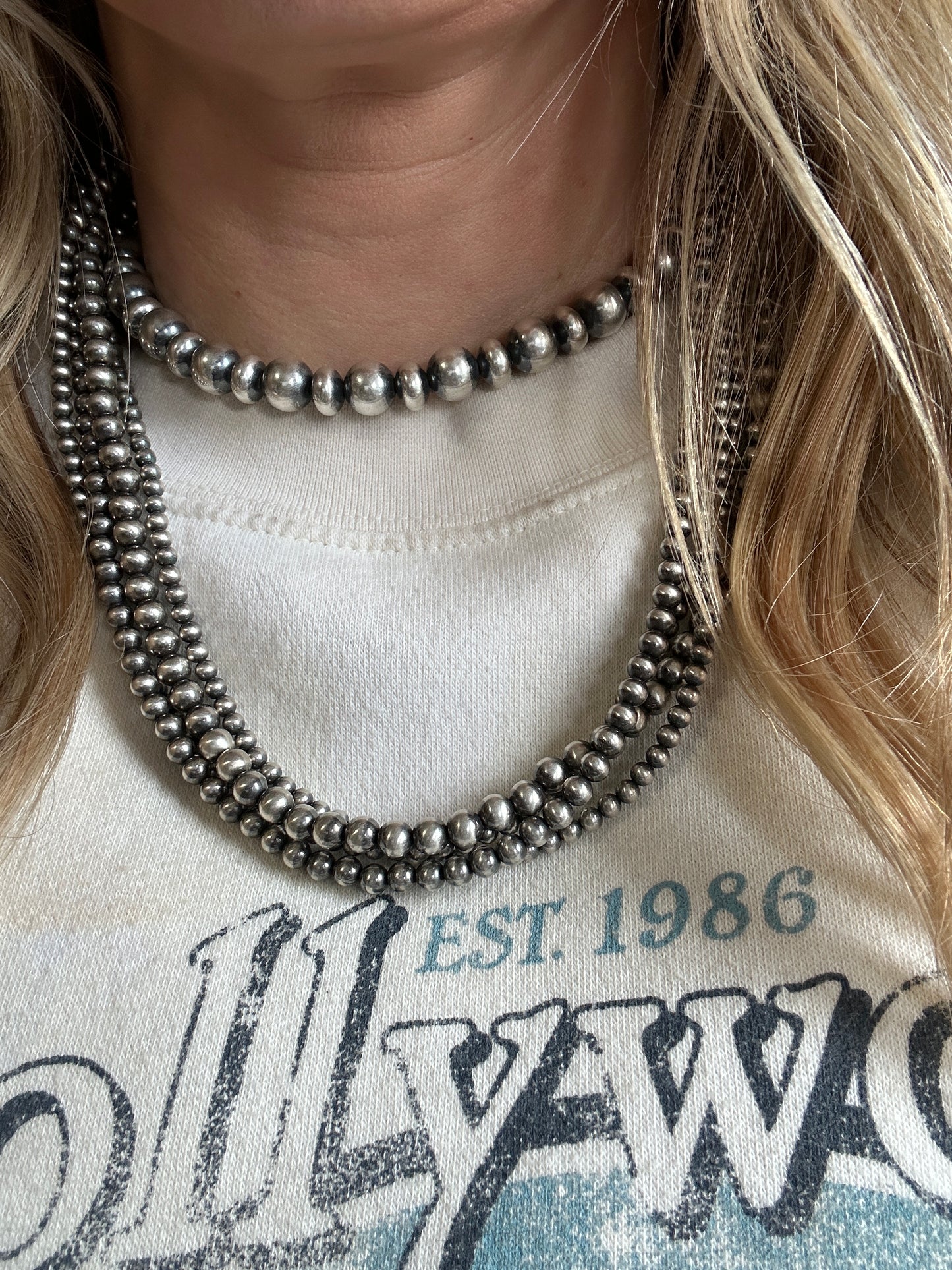 Multi-Strand Pearl Necklace