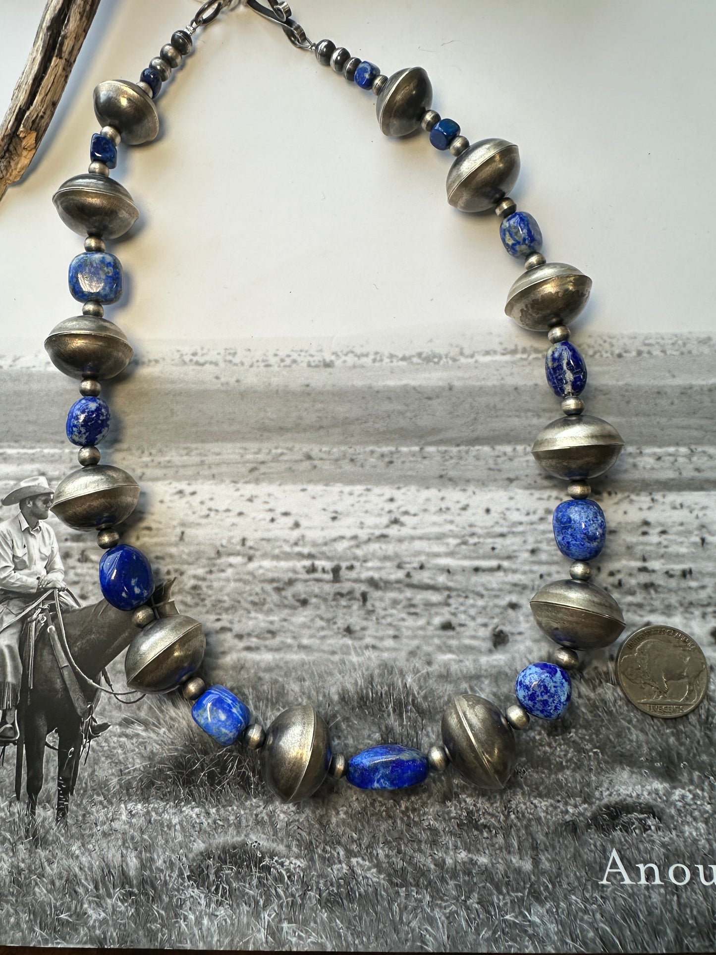 20" Huge Saucers with Lapis Megan