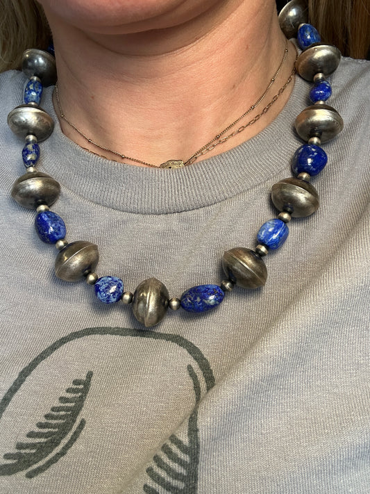 20" Huge Saucers with Lapis Megan