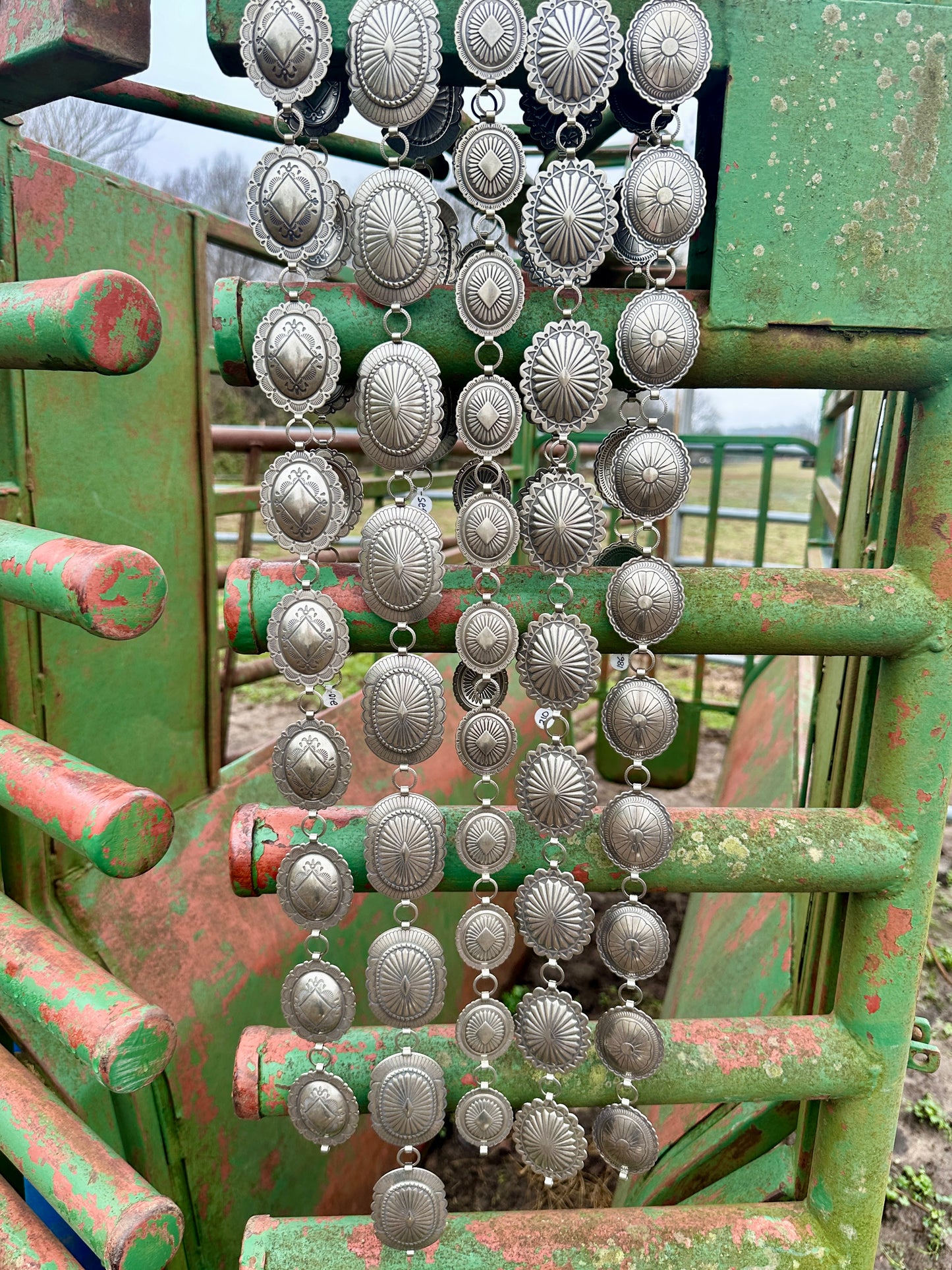 Large Silver Concho Belts