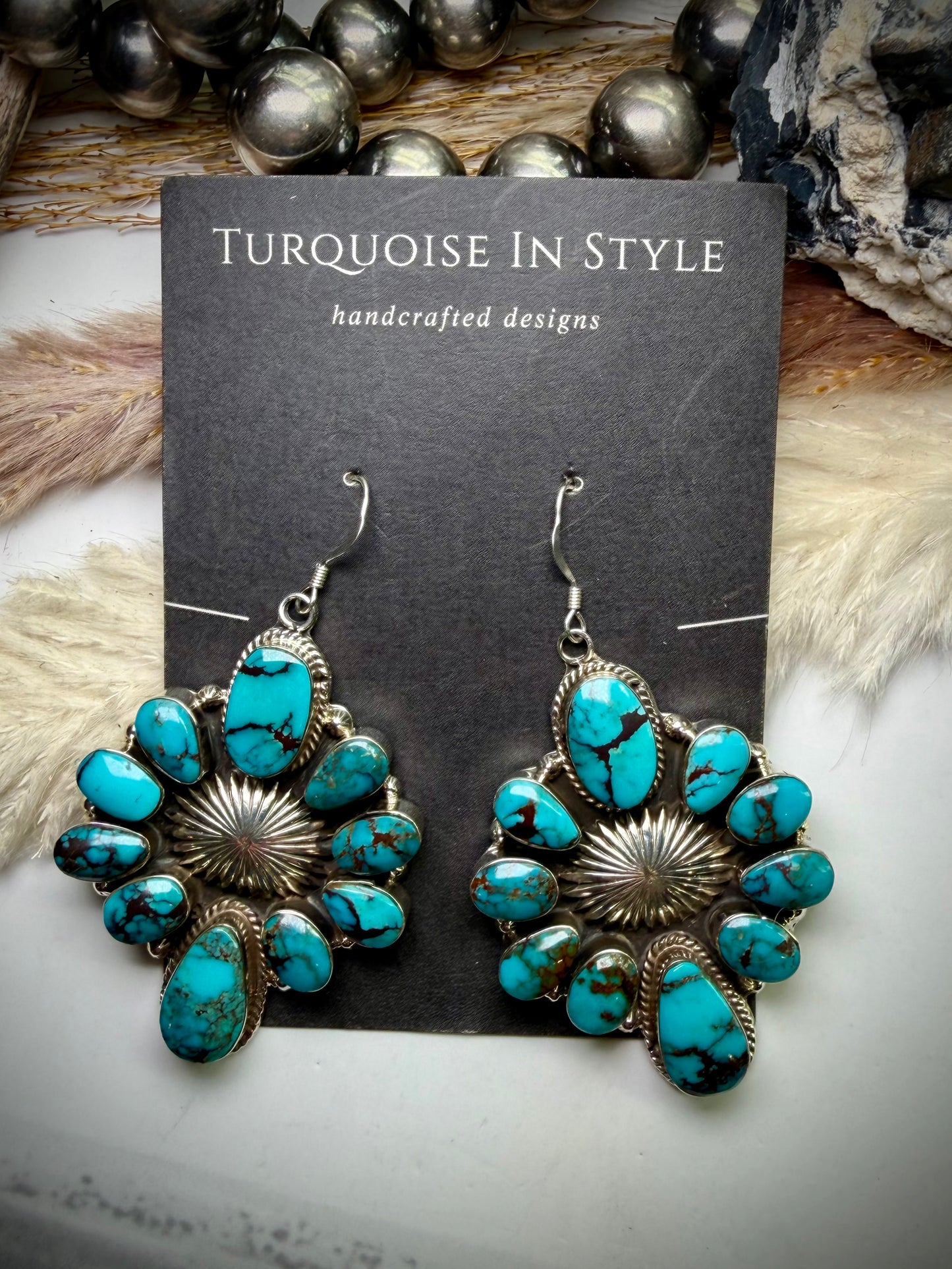 Prince Turquoise Earrings by Jimmy Garcia