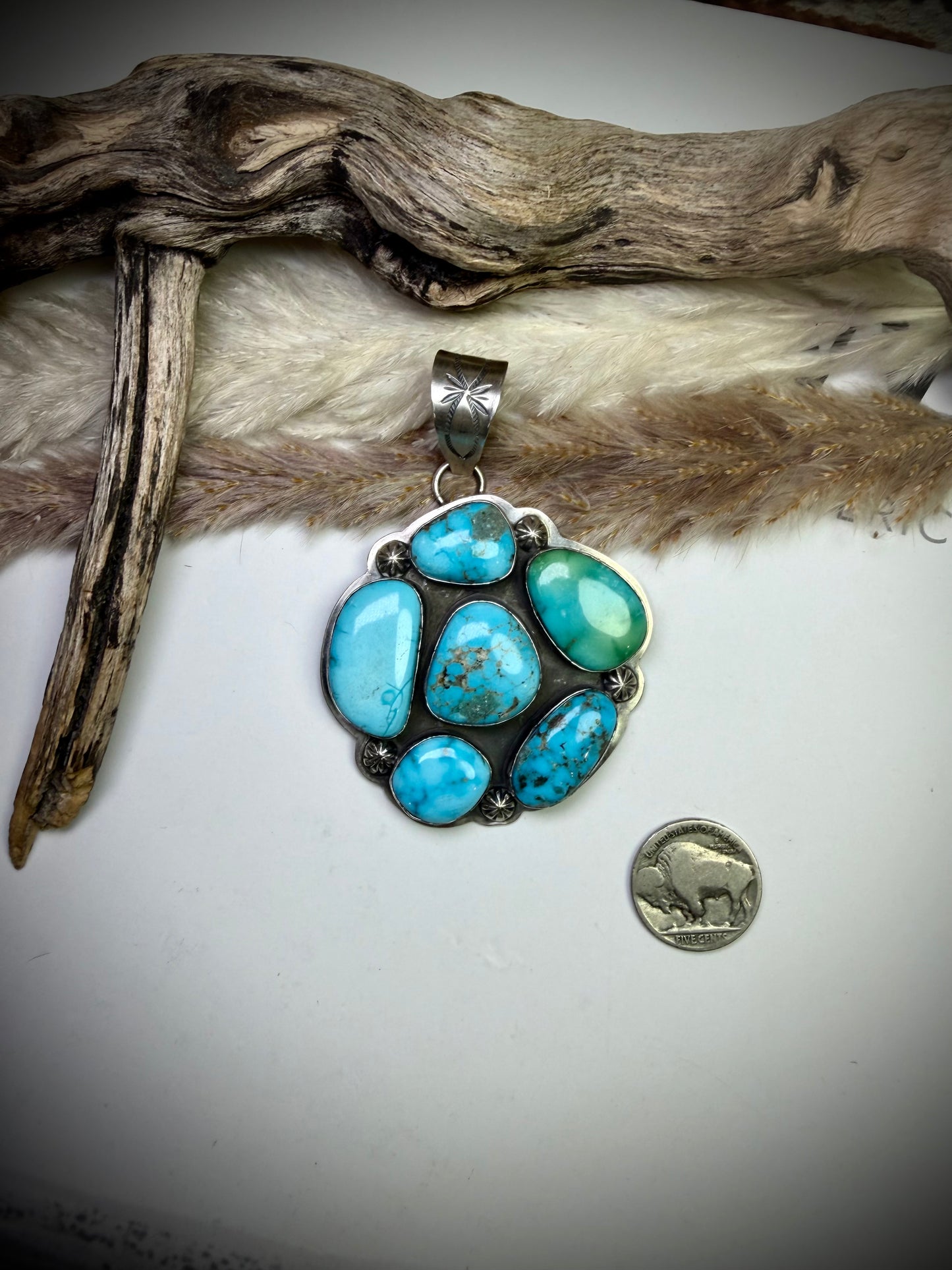 Mixed Mine Cluster Pendant by Gabby Juardo