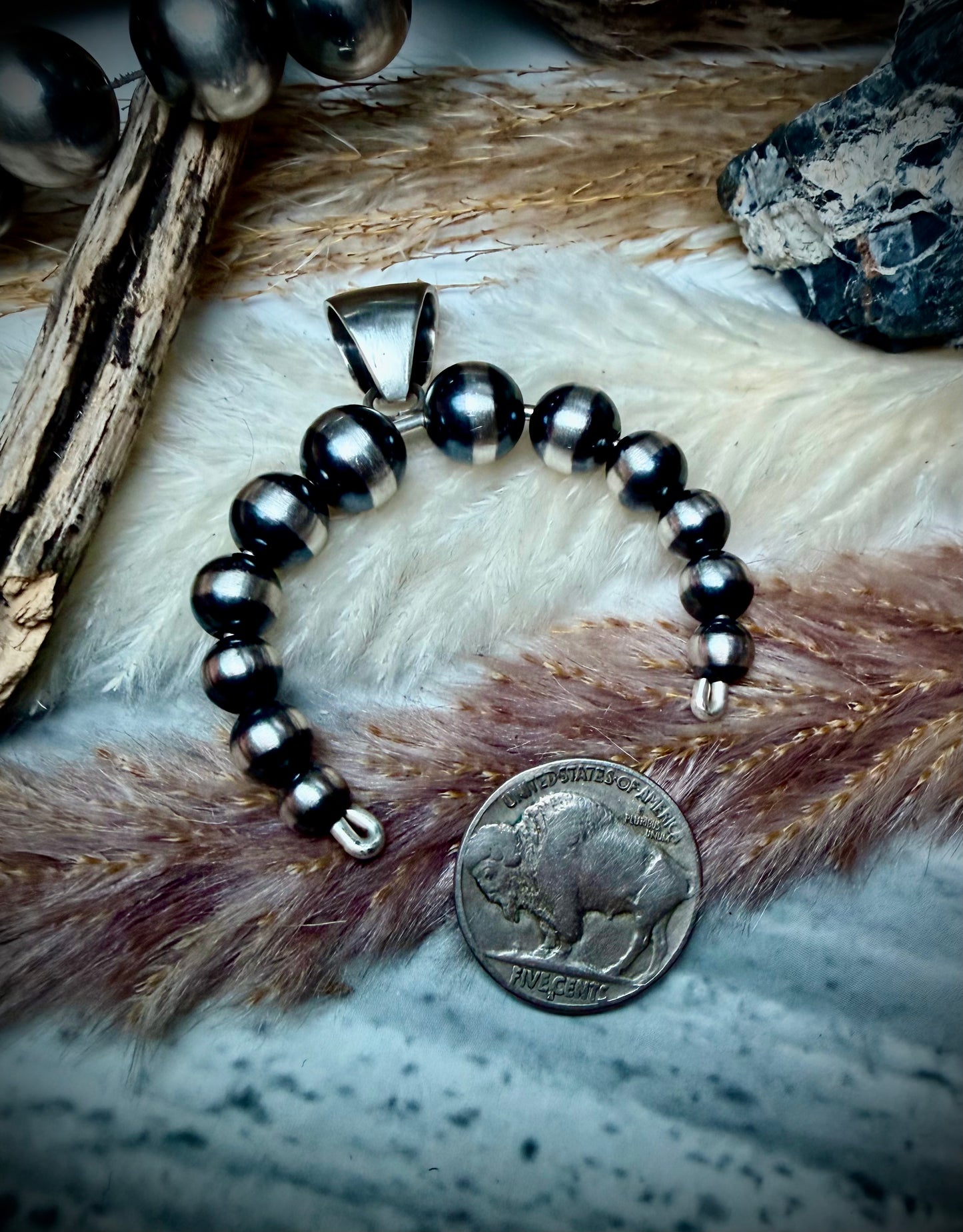 Sterling Pearl Naja Pendant