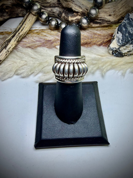 Ribbed Melon Ring by Thomas Charley- Size 6