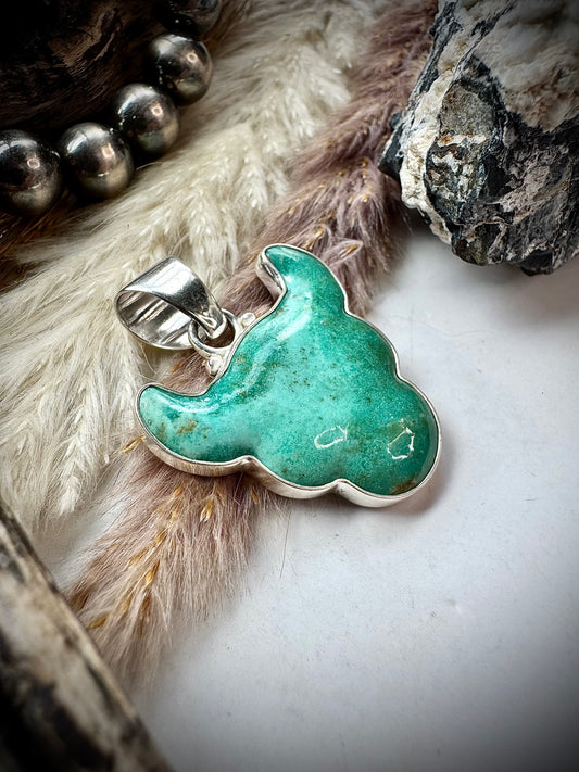 Turquoise Bull Pendant