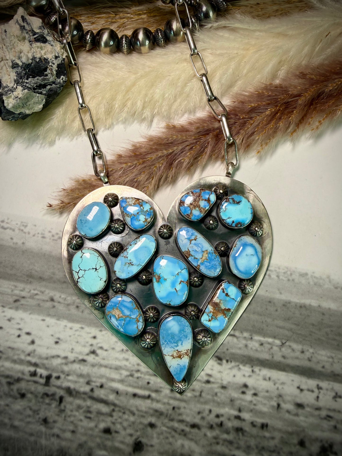 Megan's Golden Hills Heart Necklace