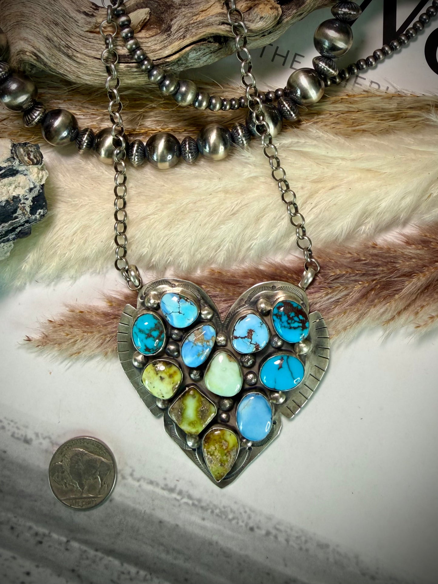 Megan's Multi-Stone Heart Necklace