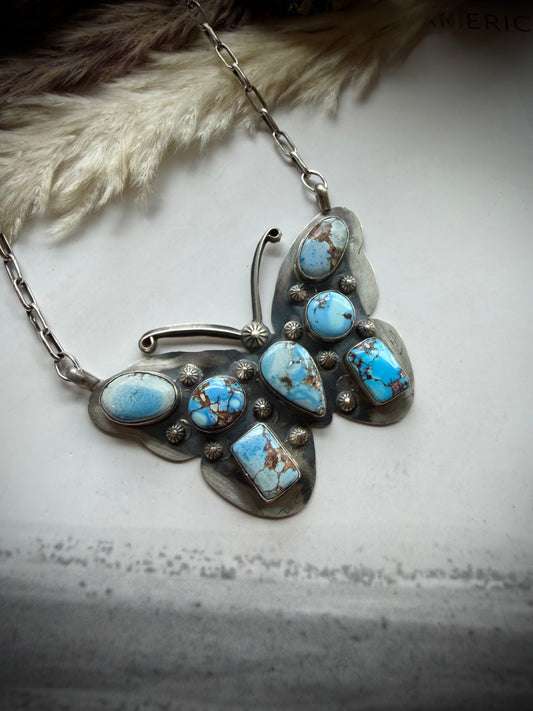 Golden Hills Butterfly Necklace