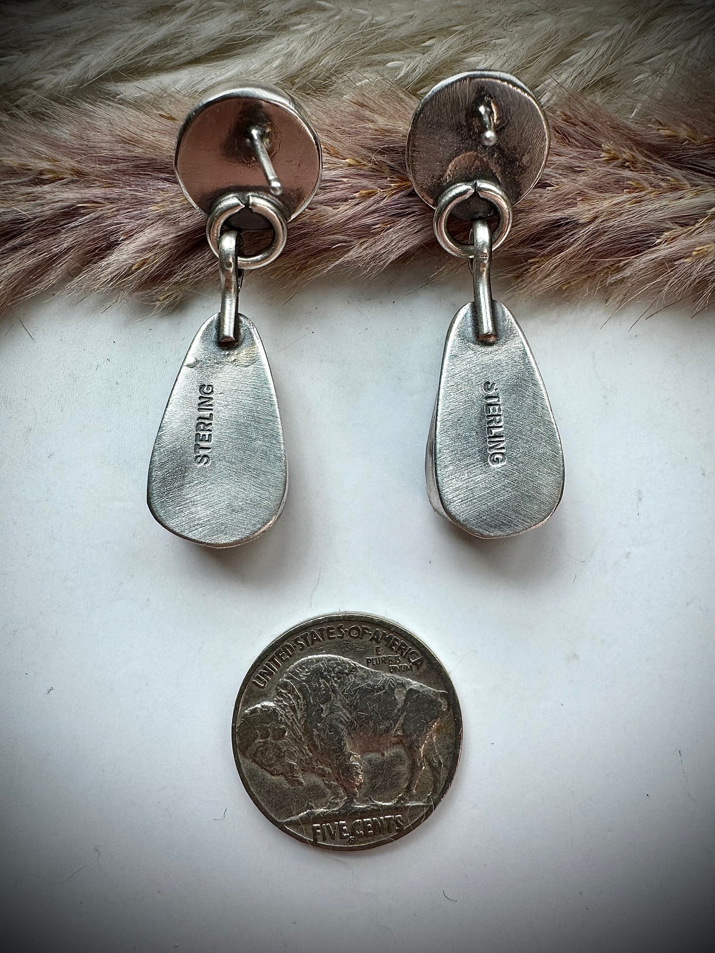 Turquoise & White Buffalo Earings